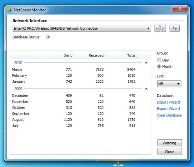 NetSpeedMonitor,网络流量监控统计