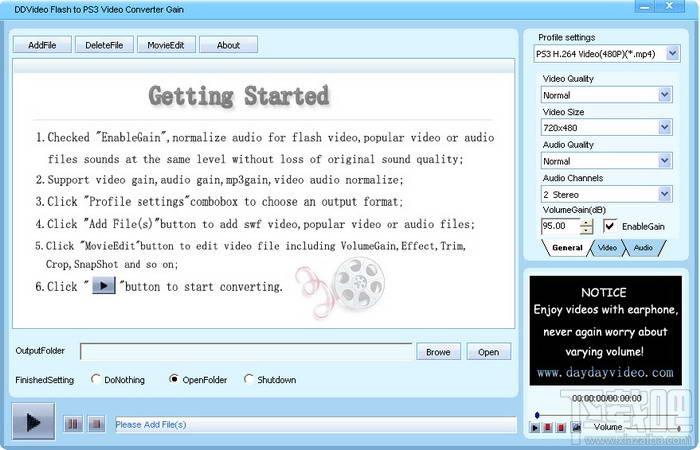 DDVideo Flash(SWF) to PS3 Video Gain,DDVideo Flash(SWF) to PS3 Video Gain下载,DDVi