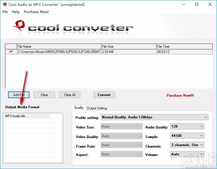 Cool Free Audio to MP3 Converter下载,MP3音频格式转换器