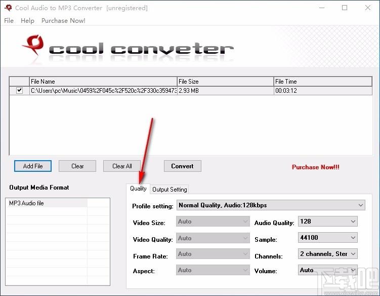 Cool Free Audio to MP3 Converter下载,MP3音频格式转换器