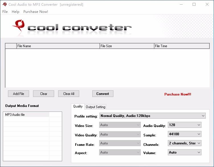 Cool Free Audio to MP3 Converter下载,MP3音频格式转换器