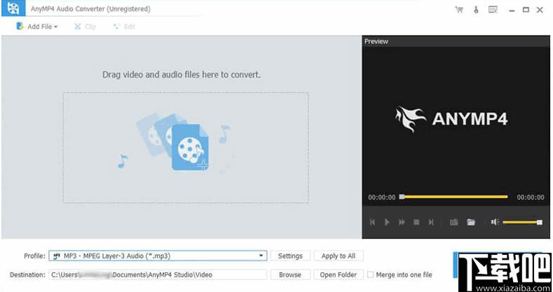AnyMP4 Audio Converter下载,音频转换,音频剪切,格式转换
