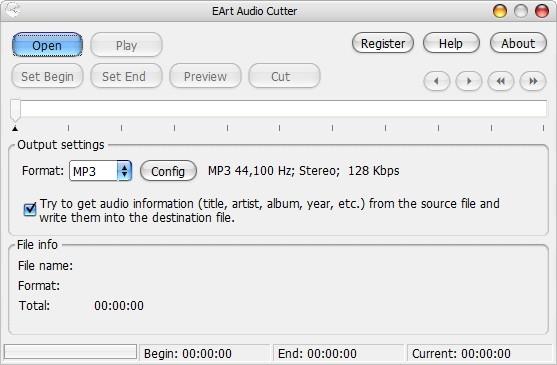 EArt Audio Cutter,音频剪切工具,音频剪切