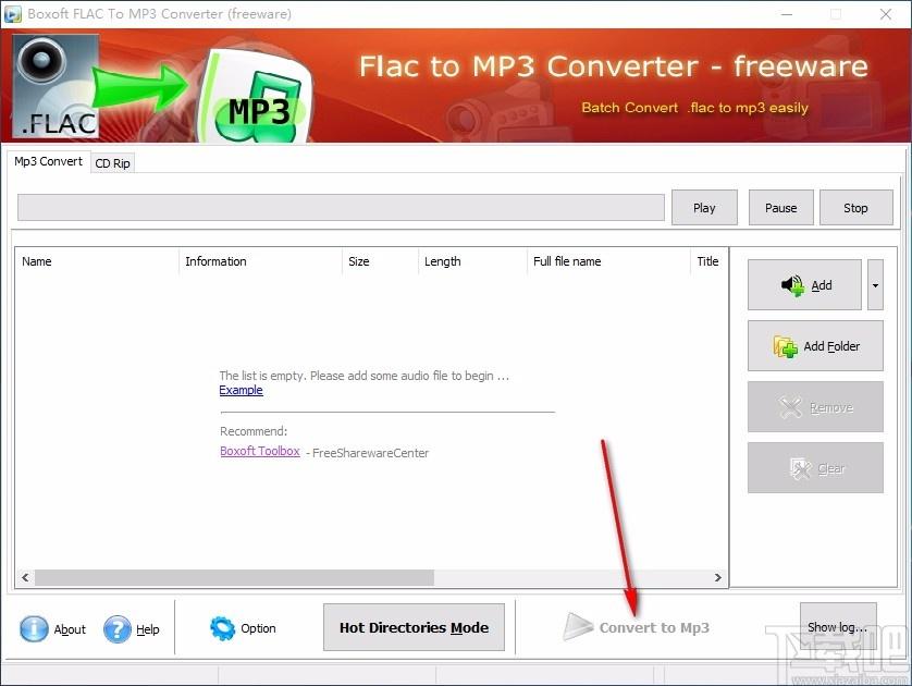 Boxoft Flac to MP3 Converter下载,Flac转MP3格式工具