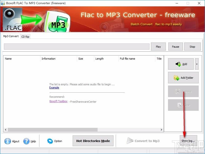 Boxoft Flac to MP3 Converter下载,Flac转MP3格式工具
